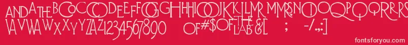 fuente DiehlDecoAlts – Fuentes Rosadas Sobre Fondo Rojo