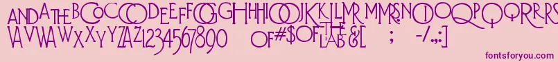 Подробнее о шрифте DiehlDecoAlts Шрифт DiehlDecoAlts – фиолетовые шрифты на розовом фоне