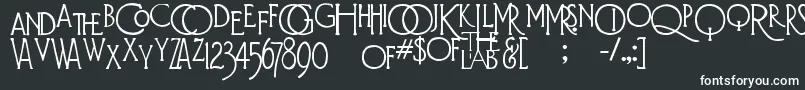 DiehlDecoAlts Font – White Fonts on Black Background