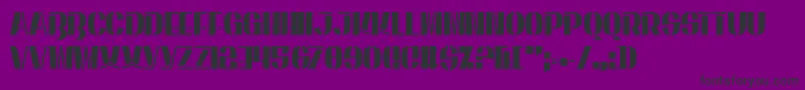 EnergeticStar Font – Black Fonts on Purple Background