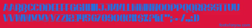 EnergeticStar Font – Blue Fonts on Red Background