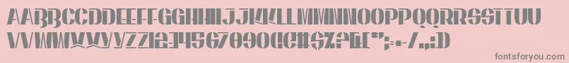 EnergeticStar Font – Gray Fonts on Pink Background
