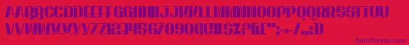 EnergeticStar Font – Purple Fonts on Red Background