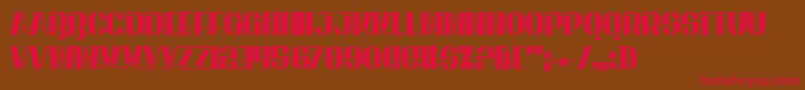EnergeticStar Font – Red Fonts on Brown Background