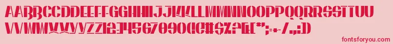 EnergeticStar Font – Red Fonts on Pink Background