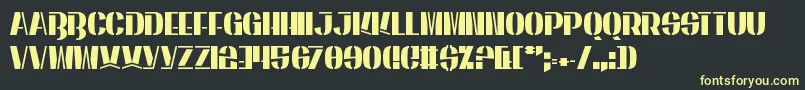 EnergeticStar Font – Yellow Fonts on Black Background