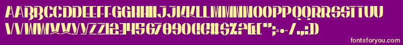 EnergeticStar Font – Yellow Fonts on Purple Background