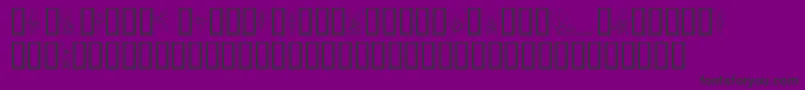フォントSlWoodcutFaeries – 紫の背景に黒い文字