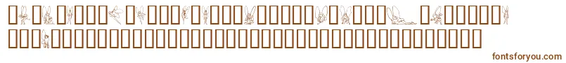 Шрифт SlWoodcutFaeries – коричневые шрифты на белом фоне