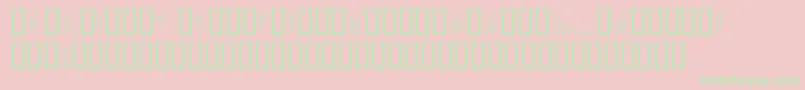 SlWoodcutFaeries-Schriftart – Grüne Schriften auf rosa Hintergrund