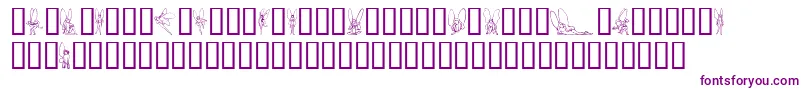 フォントSlWoodcutFaeries – 紫色のフォント
