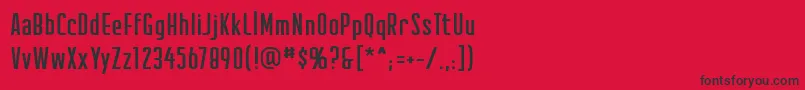 Creatorcreditsbb Font – Black Fonts on Red Background