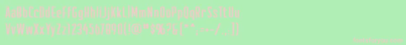 Creatorcreditsbb Font – Pink Fonts on Green Background