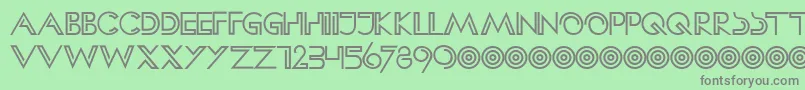 HffClipHanger Font – Gray Fonts on Green Background