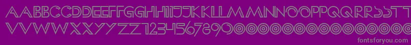 HffClipHanger-Schriftart – Graue Schriften auf violettem Hintergrund