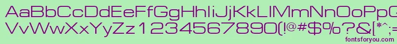 Ft81Normal Font – Purple Fonts on Green Background