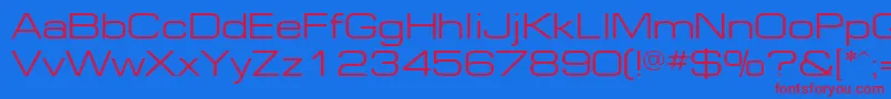 Шрифт Ft81Normal – красные шрифты на синем фоне