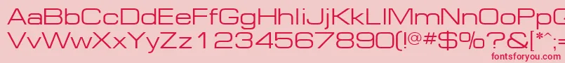 Ft81Normal-Schriftart – Rote Schriften auf rosa Hintergrund