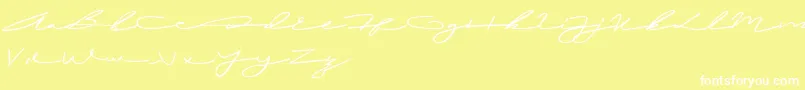 LailaAli Font – White Fonts on Yellow Background