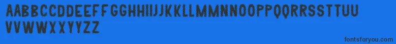 Klonp Font – Black Fonts on Blue Background