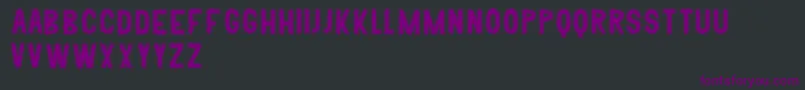 Шрифт Klonp – фиолетовые шрифты на чёрном фоне