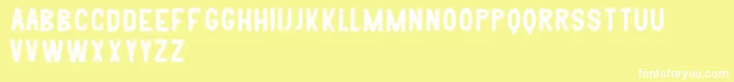 Klonp Font – White Fonts on Yellow Background