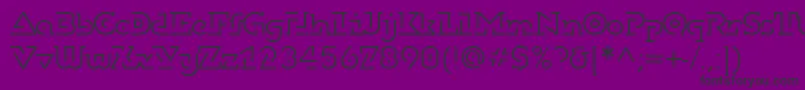 Dublonbruslightc Font – Black Fonts on Purple Background