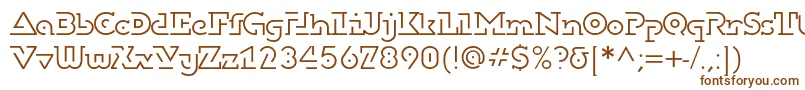 Dublonbruslightc Font – Brown Fonts on White Background