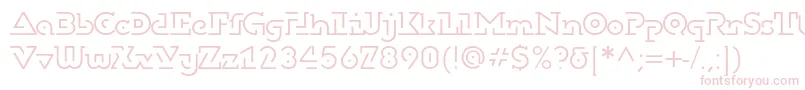 フォントDublonbruslightc – ピンクのフォント