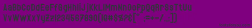 フォントHetfield – 紫の背景に黒い文字