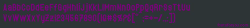 フォントHetfield – 黒い背景に紫のフォント