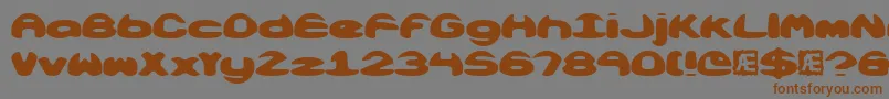 Obloquys Font – Brown Fonts on Gray Background