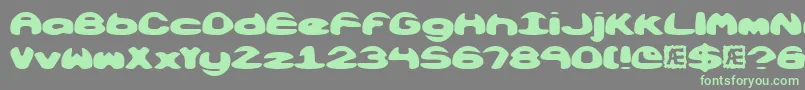 Obloquys Font – Green Fonts on Gray Background