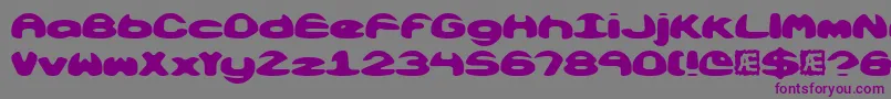 Obloquys Font – Purple Fonts on Gray Background