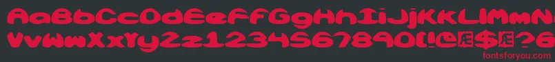 Obloquys Font – Red Fonts on Black Background