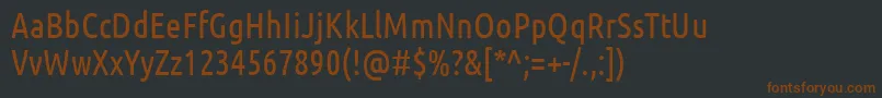fuente UbuntuCondensed – Fuentes Marrones Sobre Fondo Negro