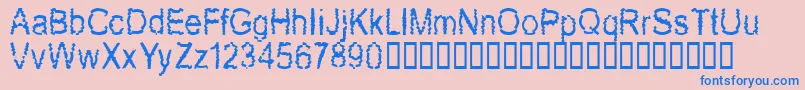More about New Mozak Font New Mozak Font – Blue Fonts on Pink Background