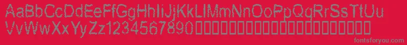New Mozak Font – Gray Fonts on Red Background