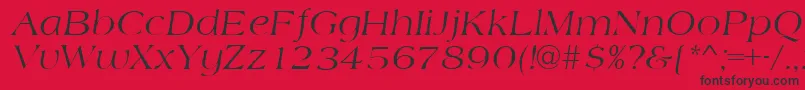 AmidbItalic Font – Black Fonts on Red Background