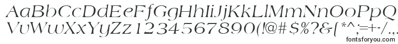 AmidbItalic-fontti – leveät fontit