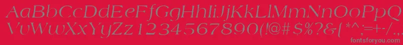 AmidbItalic Font – Gray Fonts on Red Background