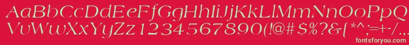 AmidbItalic Font – Green Fonts on Red Background