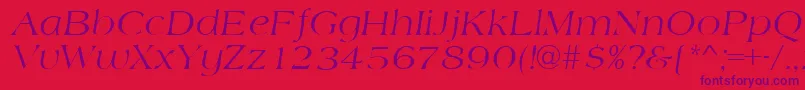 AmidbItalic Font – Purple Fonts on Red Background