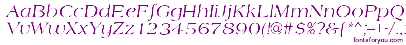 AmidbItalic Font – Purple Fonts on White Background