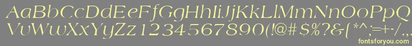 AmidbItalic Font – Yellow Fonts on Gray Background