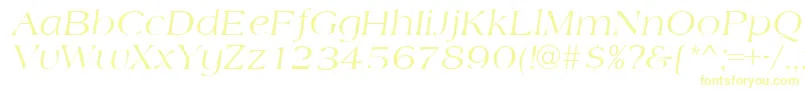 AmidbItalic Font – Yellow Fonts on White Background