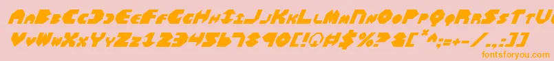 Шрифт BalAstaralItalic – оранжевые шрифты на розовом фоне
