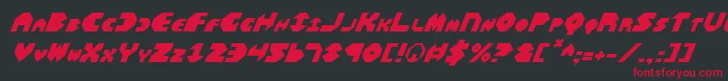 fuente BalAstaralItalic – Fuentes Rojas Sobre Fondo Negro
