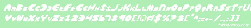 BalAstaralItalic Font – White Fonts on Green Background