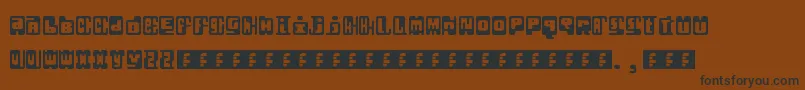 Шрифт Infix – чёрные шрифты на коричневом фоне